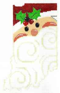 Indiana State Shaped Santa