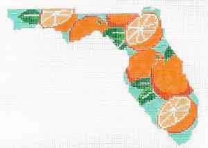 State Shaped - Florida Oranges