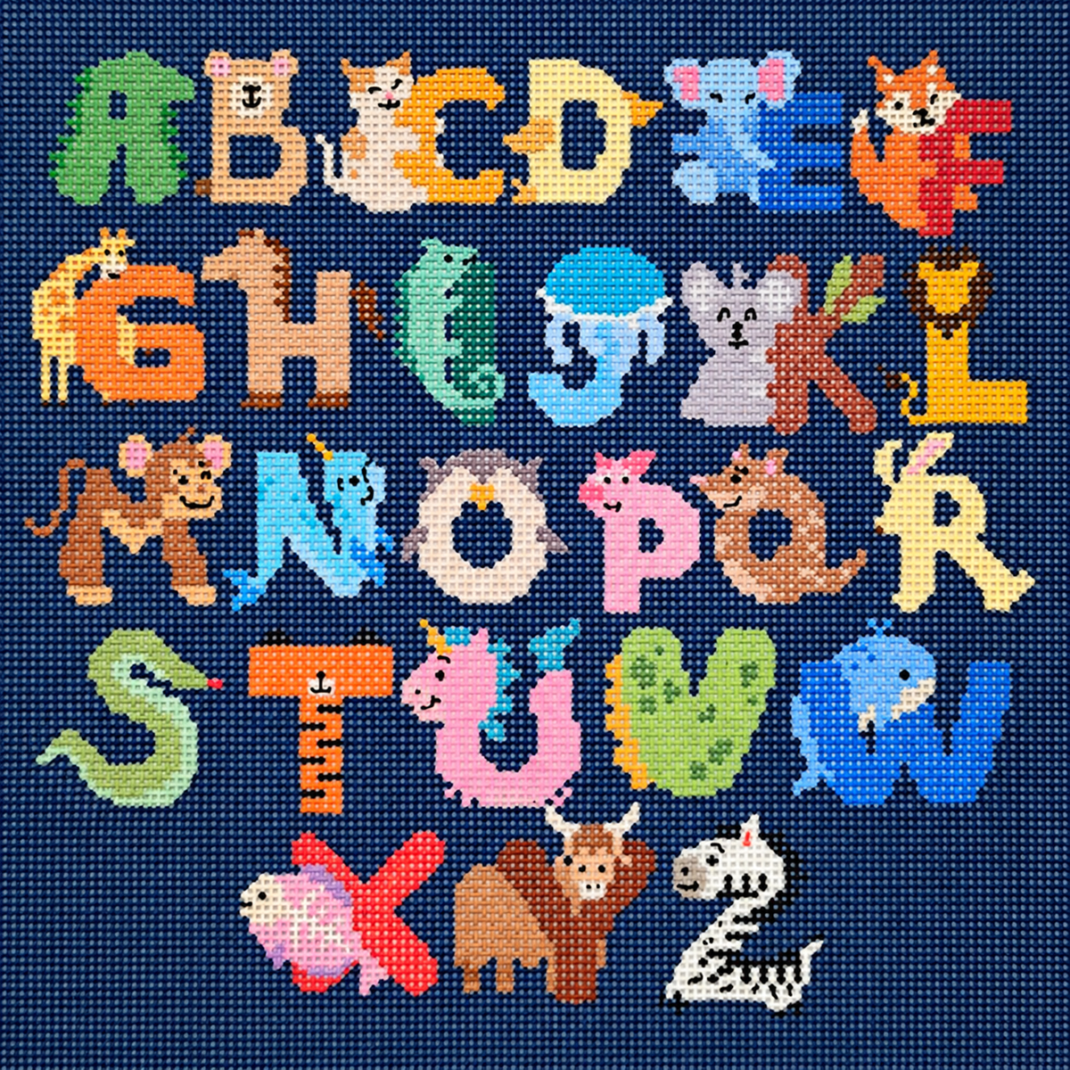 Animal Alphabet: Whimsical Colorful Letters with Creatures