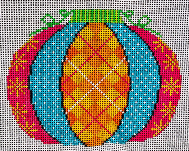 Argyle Mini-Pumpkin