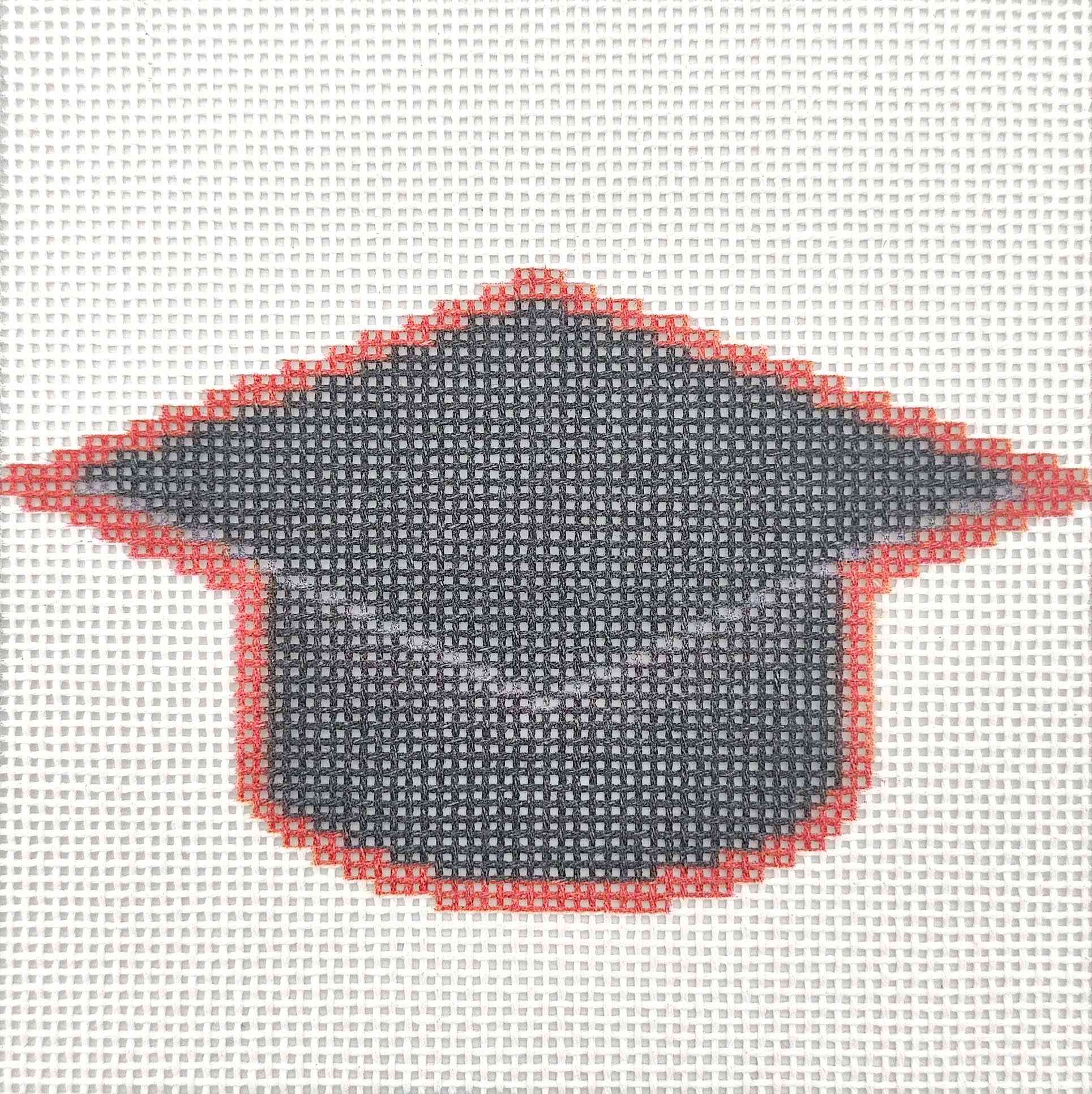 18CT Printed Canvas-Red Graduation Hat