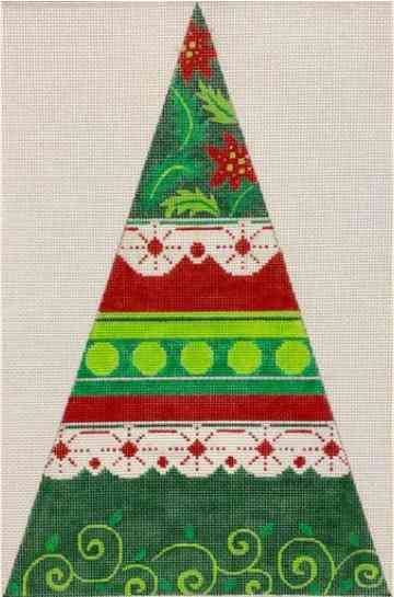 Large Christmas Pattern Tree Shape