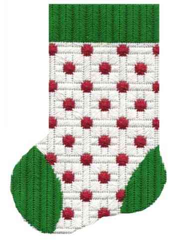 Mini-sock - Red Dots