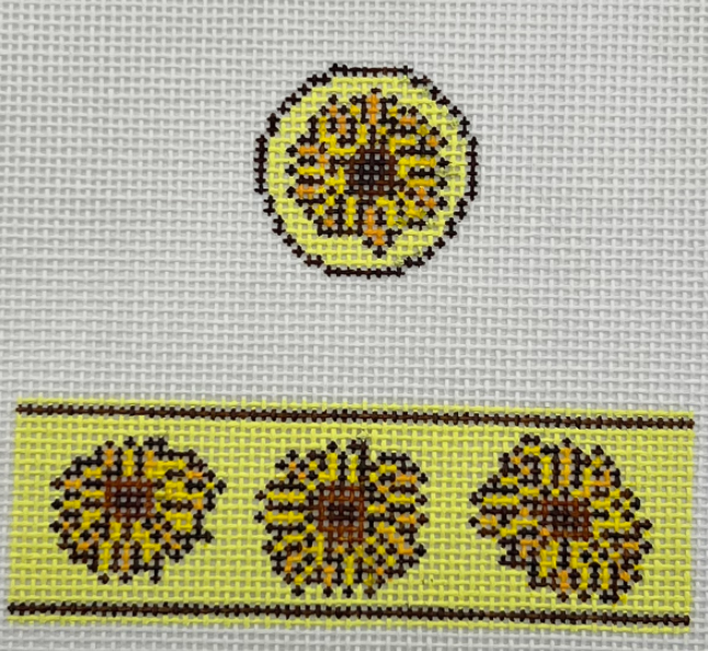 Round Hinged Box - Sunflowers