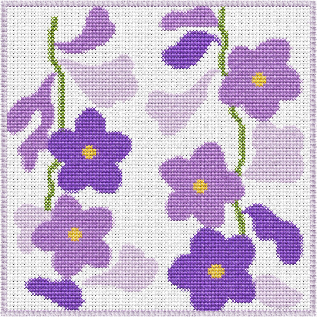 Simple Flowers - Violet Delphinium