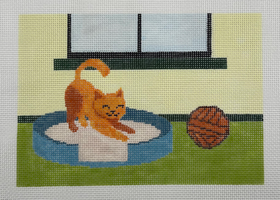 Stretching cat