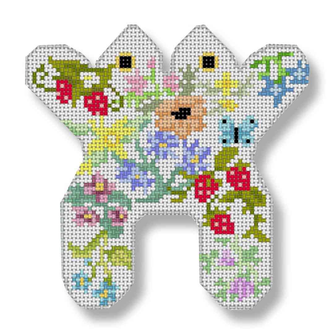 3-D Frog - Mini - Flowers