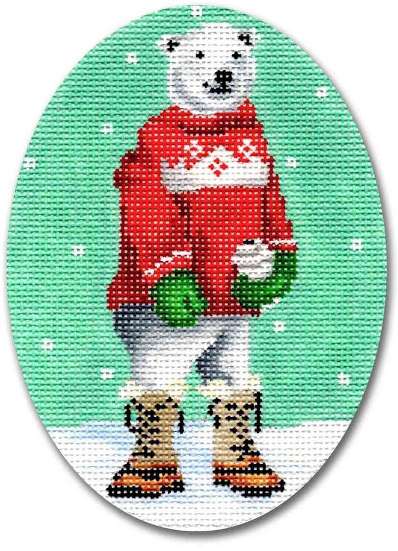 Ornament - Polar Bear with Red Sweater