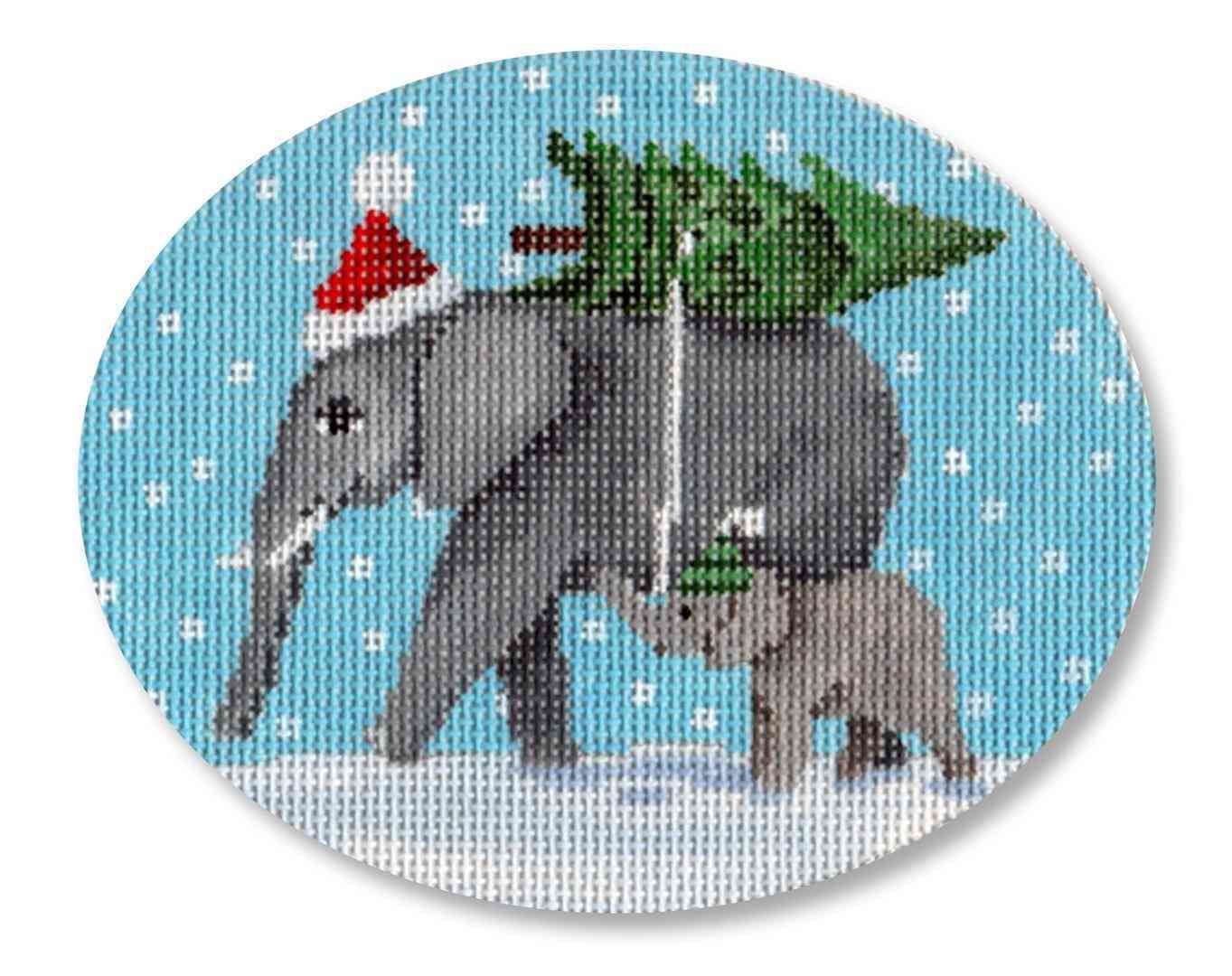 Ornament - Elephants Bringing Home the Tree