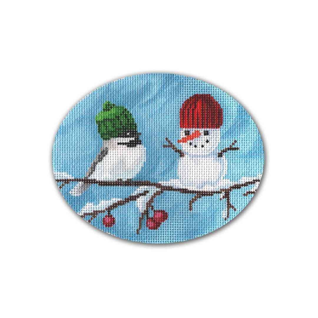 Ornament - Chickadee's Snowman