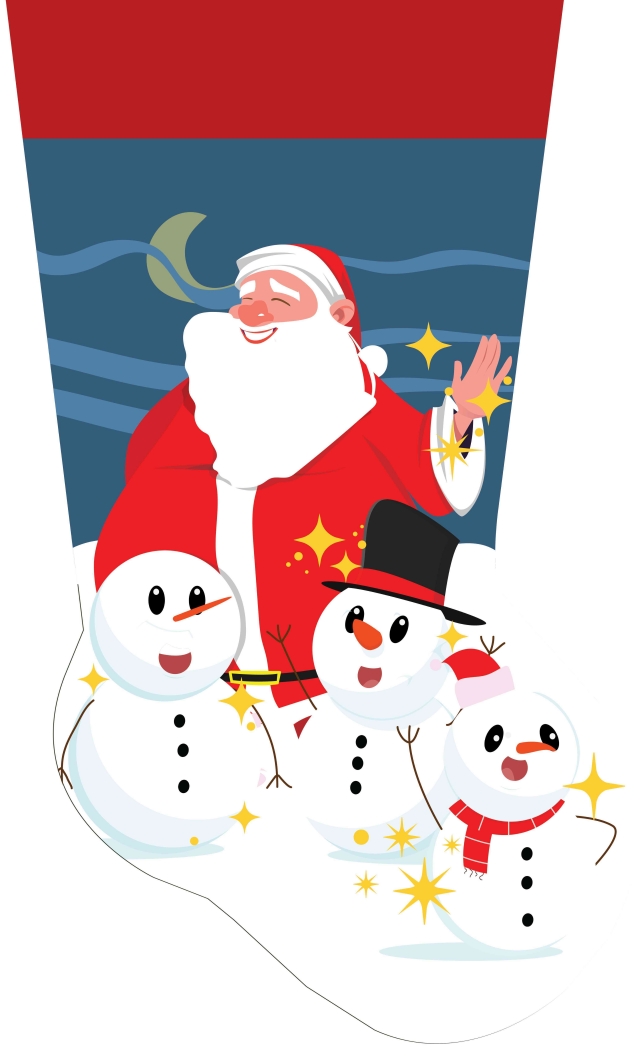 Stocking - Magical Snowman