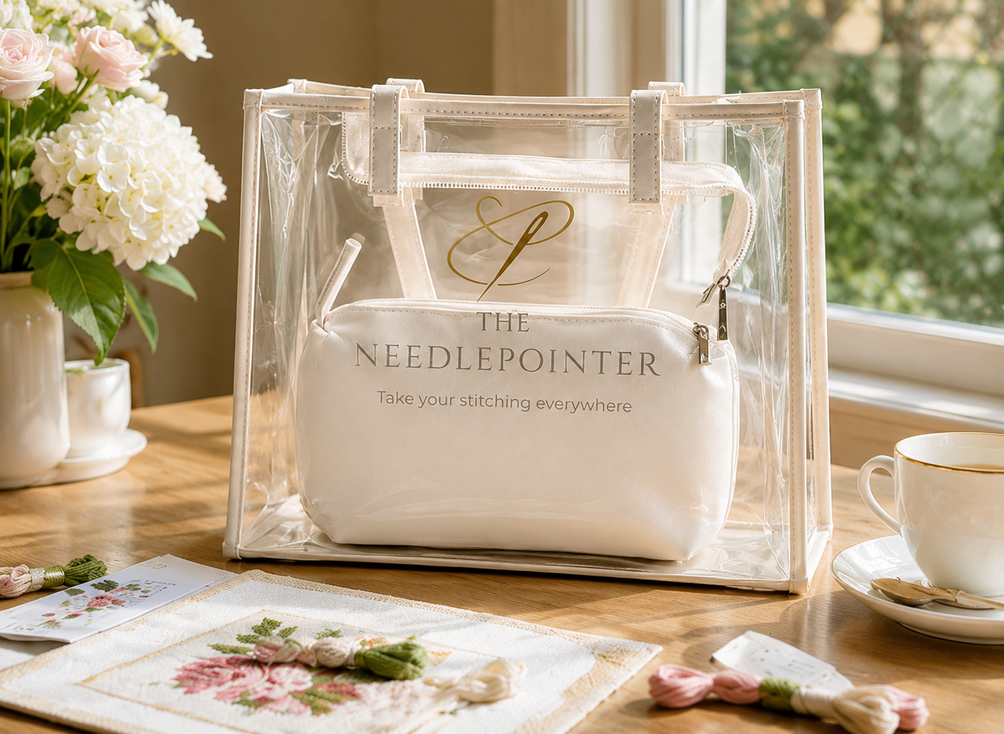 The Needlepointer® Clear Project Bag Set