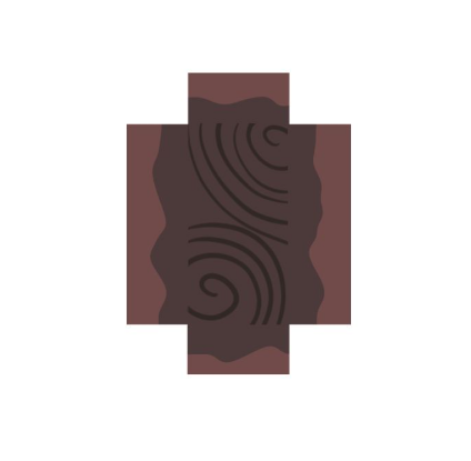 Brown wood grain pattern