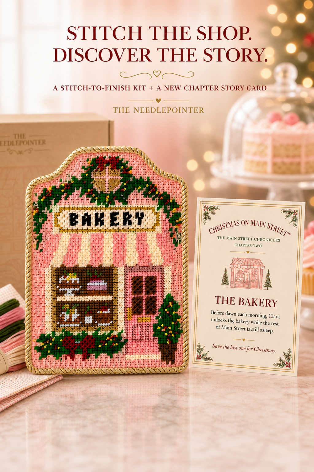 Christmas on Main Street - A 12-Month Storytelling Needlepoint Club