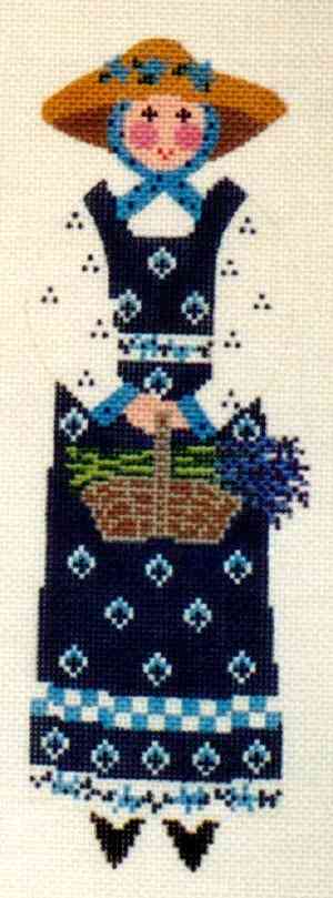 Garden Lady - With Lavender - 18 count