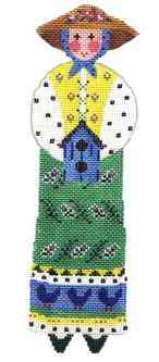 Garden Lady - Birdhouse - Lt. Green - 18 count