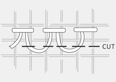 Cut turkey work stitch diagram