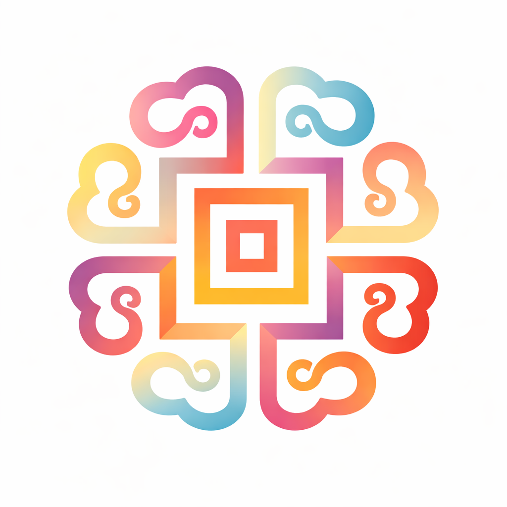 Traditional Chinese Auspicious Motifs - Symmetric Cloud Pattern