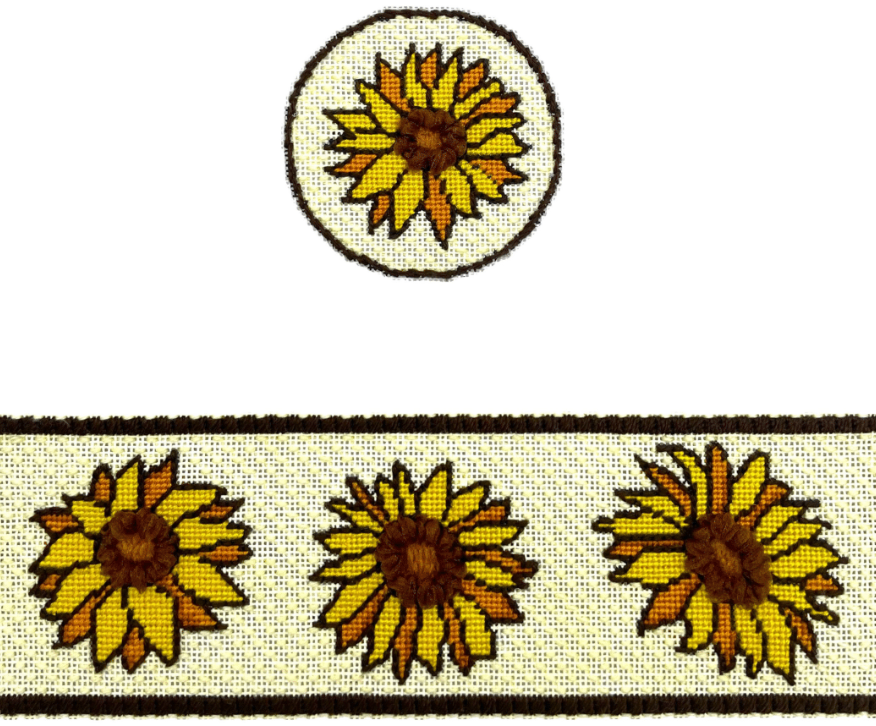 Round Hinged Box - Sunflowers