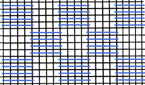 Darning pattern stitch diagram