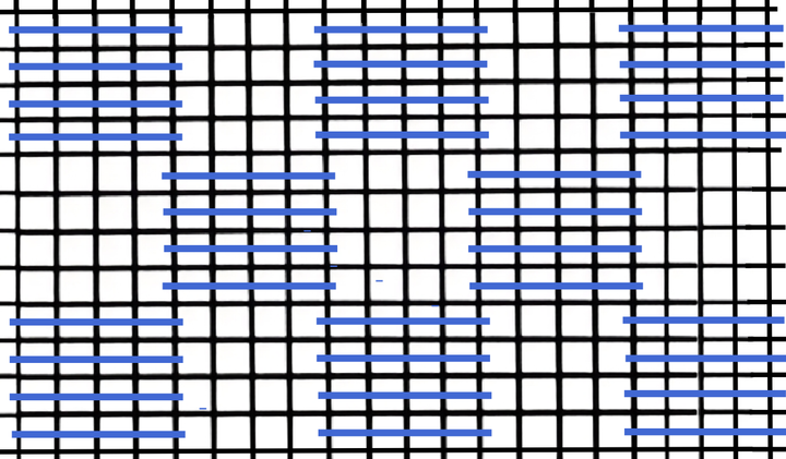 Darning pattern