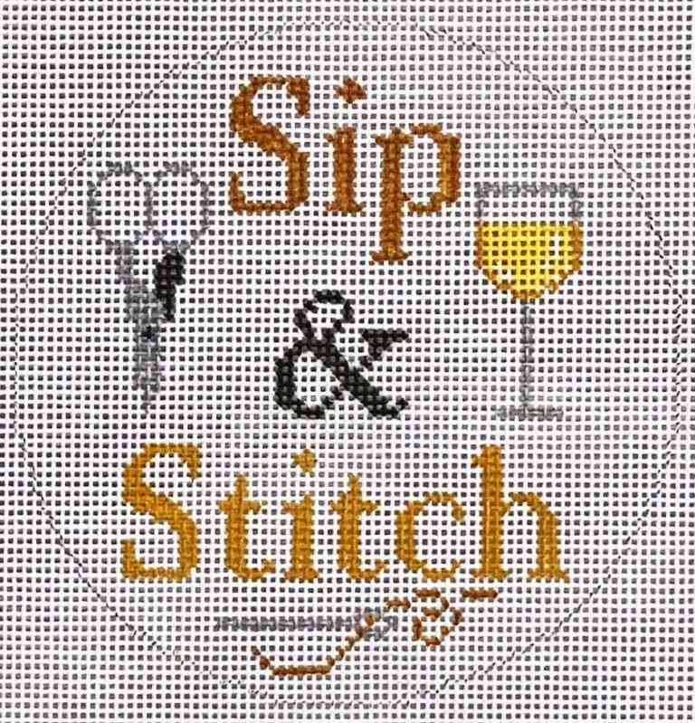 Sip and Stitch - White