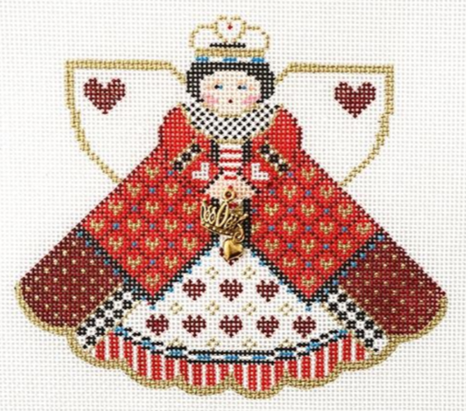 Angel with Charms - Queen of Hearts