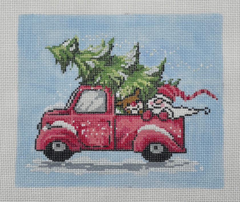 Christmas Car With Santa Claus