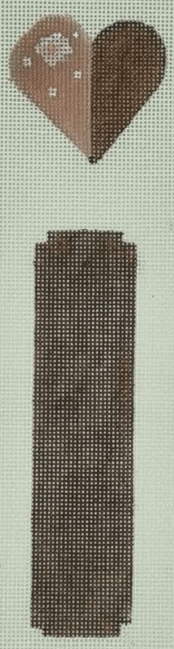 Pink-brown heart melody pattern