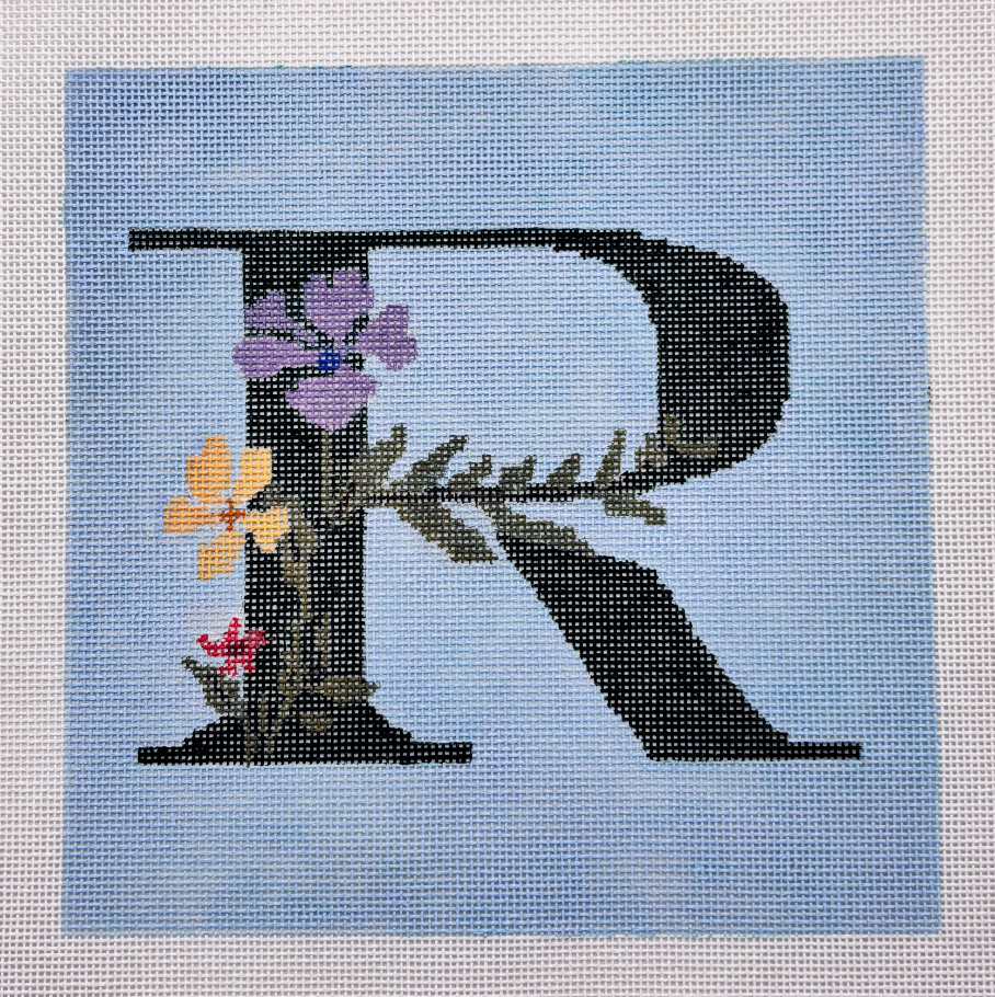 Floral Letter R