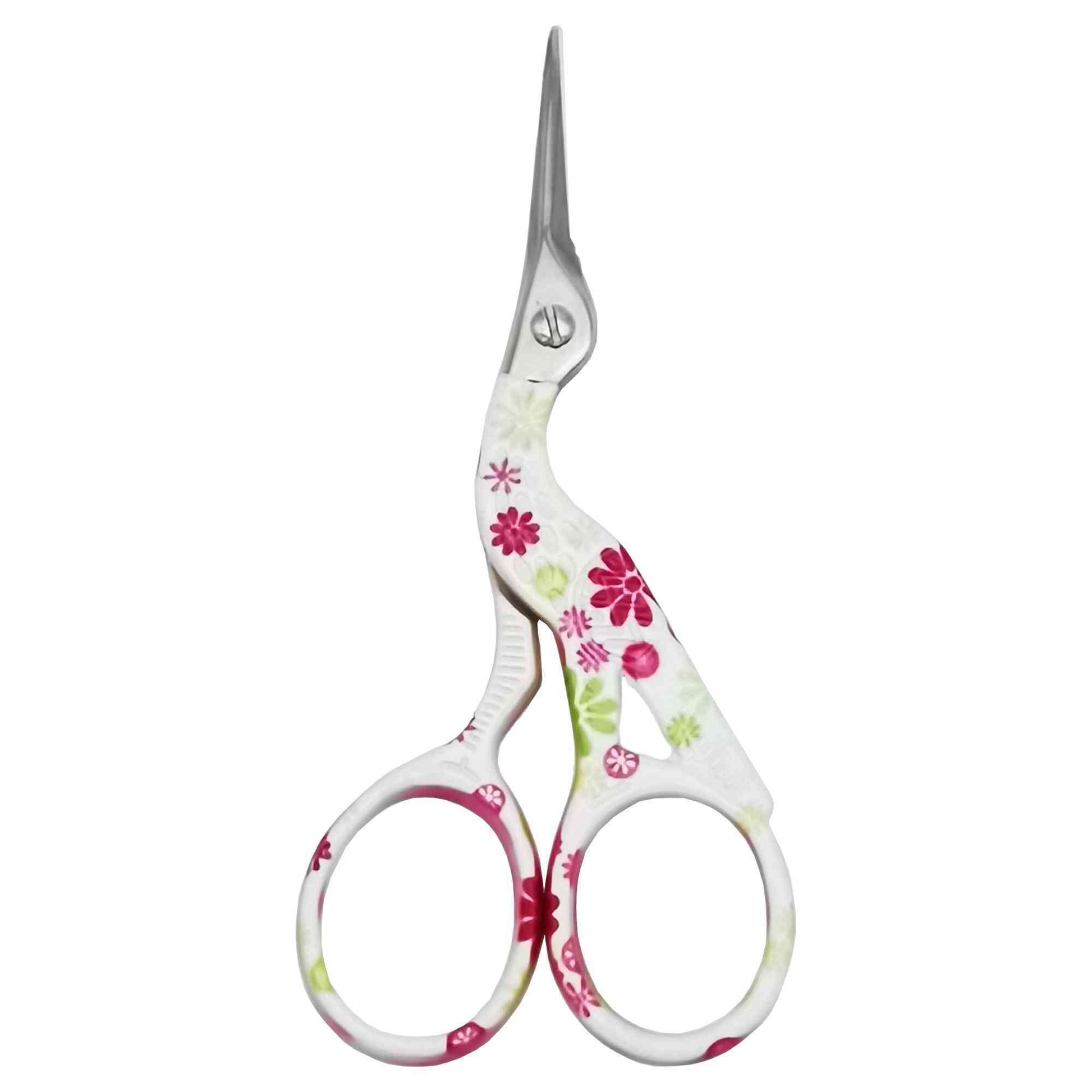 Floral Stork Scissors