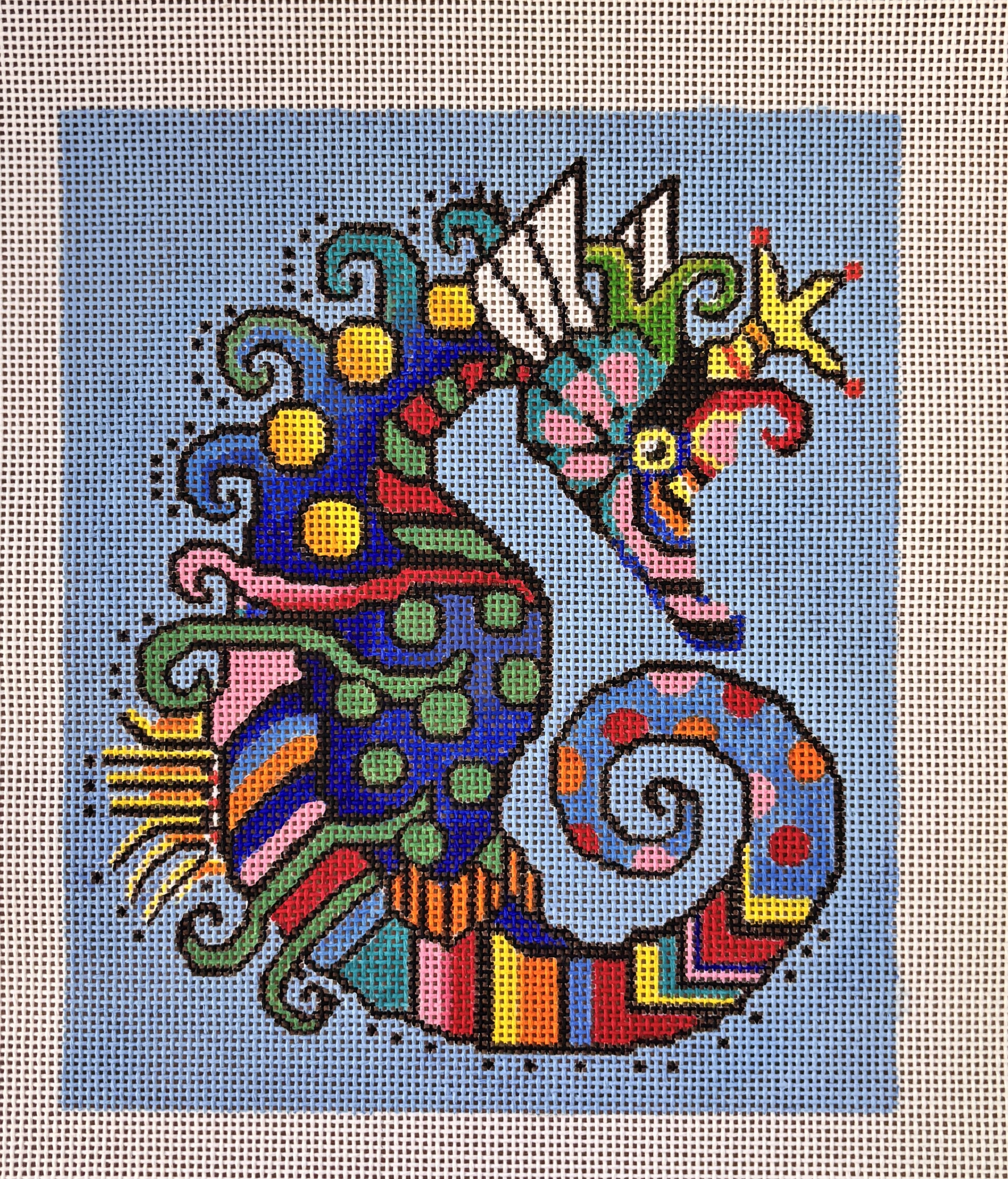 Colorful seahorse