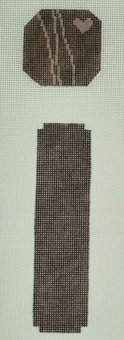 Pink heart lines on a brown background