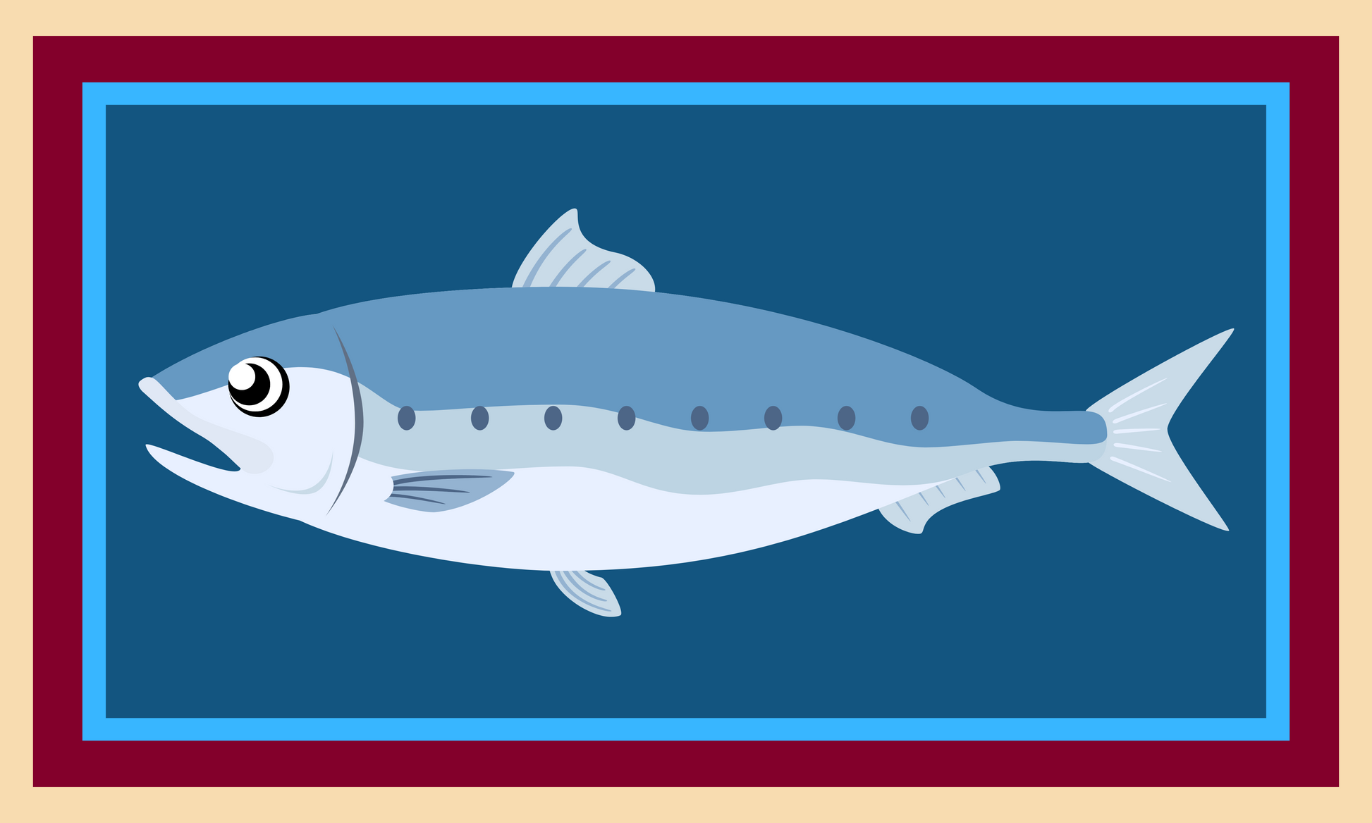 Blue Fish Illustration