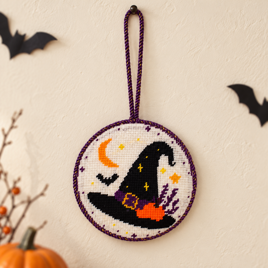 Witch Hat Halloween Ornament Kit – Beginner Level