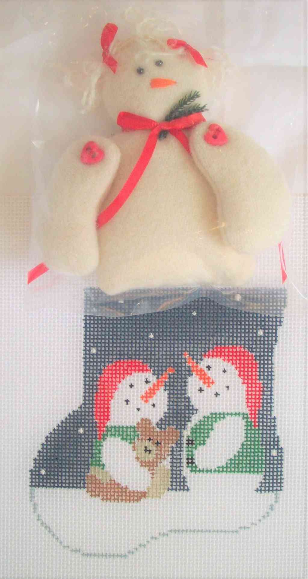 Mini-sock with Insert - Snowkids with Snowgirl