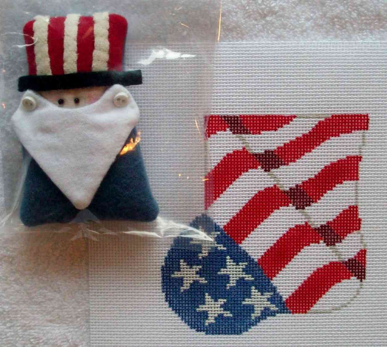 Mini-sock with Insert - Patriotic with Uncle Sam