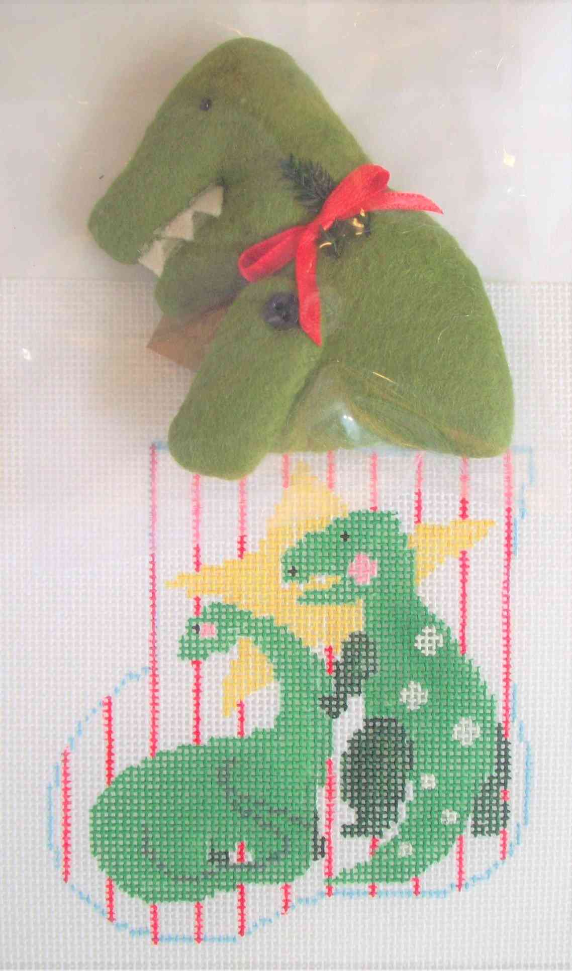 Mini-sock with Insert - Two Dinos with T-Rex