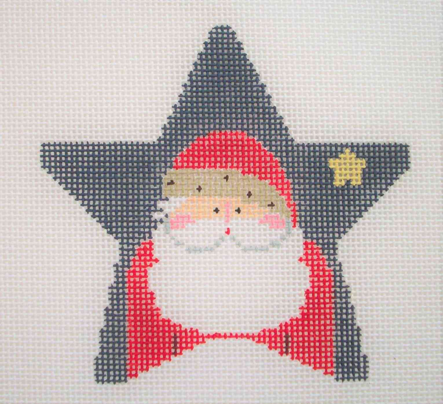 Christmas Star - Santa in Blue