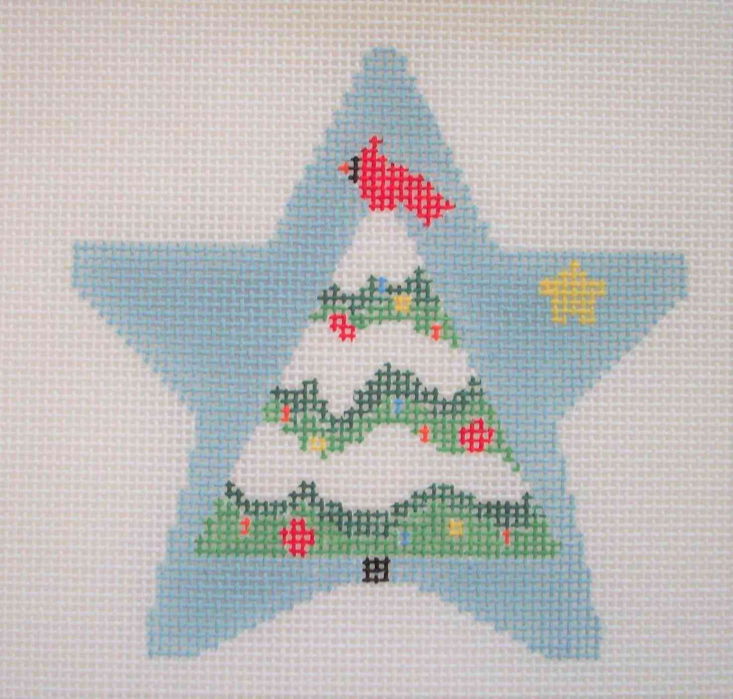 Christmas Star - Tree in Blue