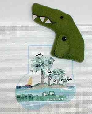 Mini Sock with Insert - Alligator Island w/Alligator