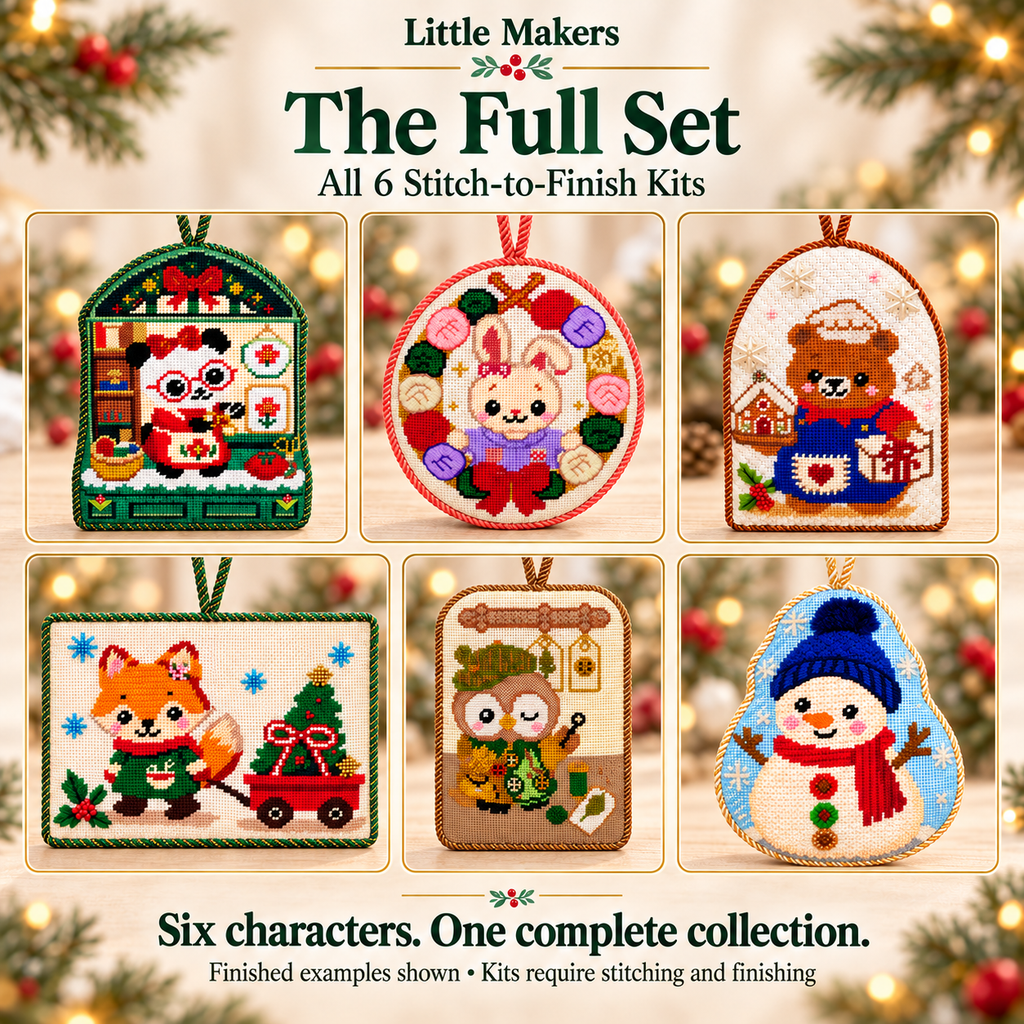 Little Makers’ First Christmas | Stitch-to-Finish Ornament Kits