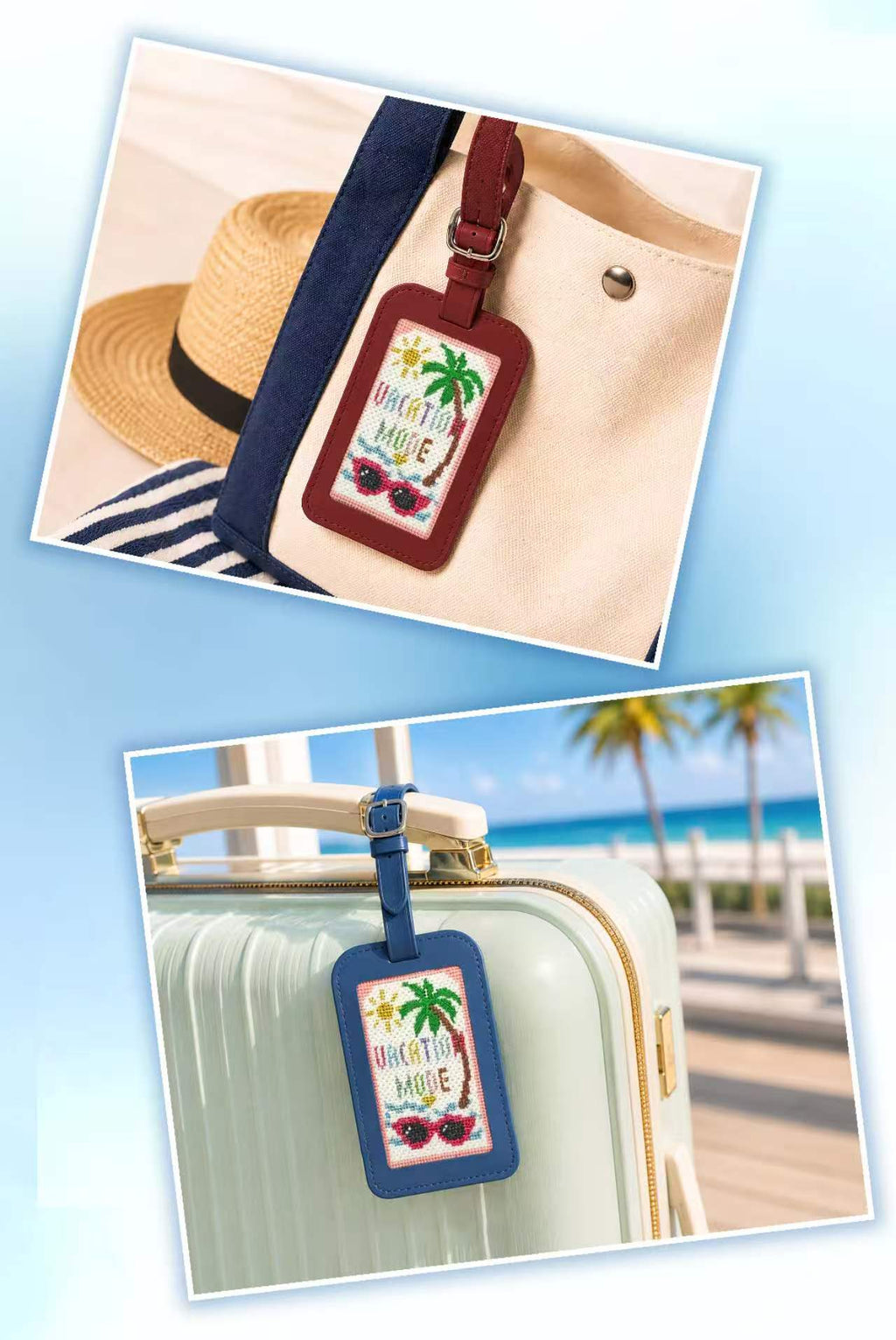 Summer Vacation Luggage Tag