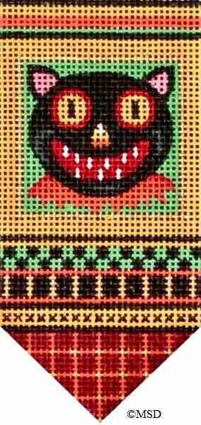 Halloween Mini-Banner - Black Cat