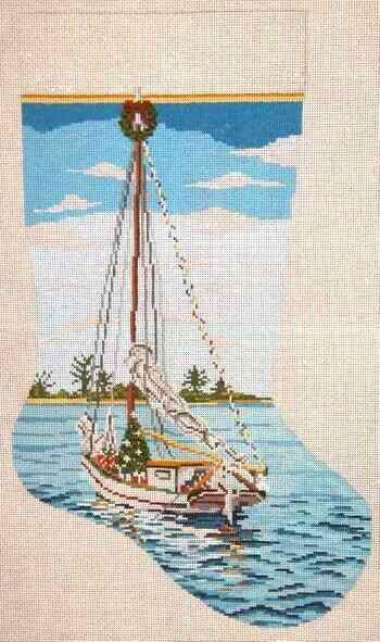Stocking - Christmas Sailing