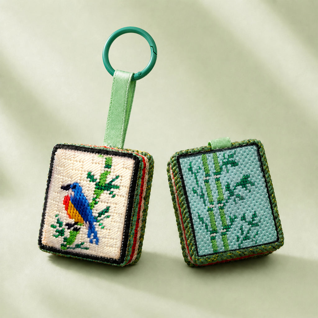 One Bam Mahjong Bag Charm Keychain Kit