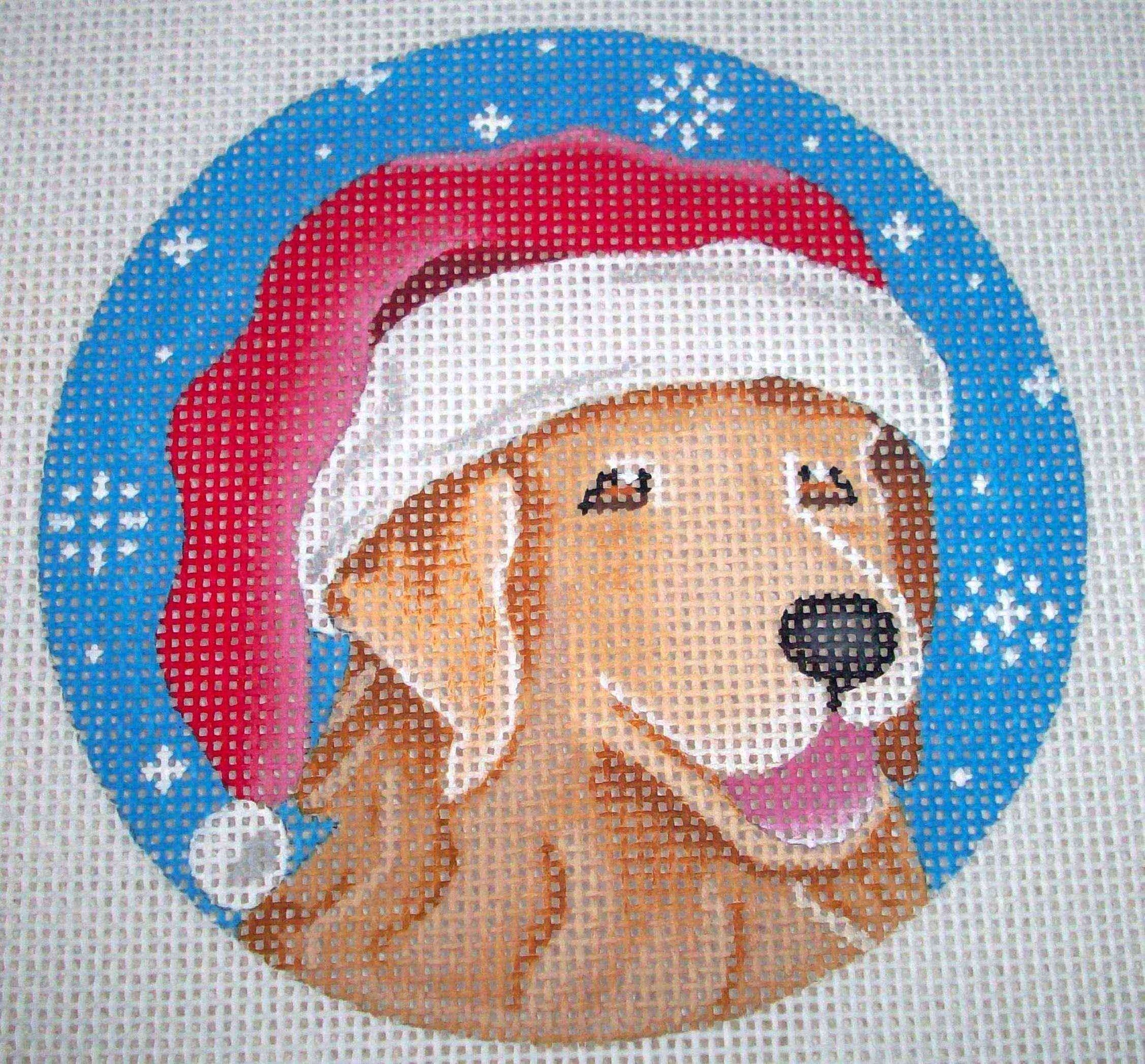 Golden Retriever Santa