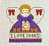 Mini-Angel with Charms - I Love Christmas