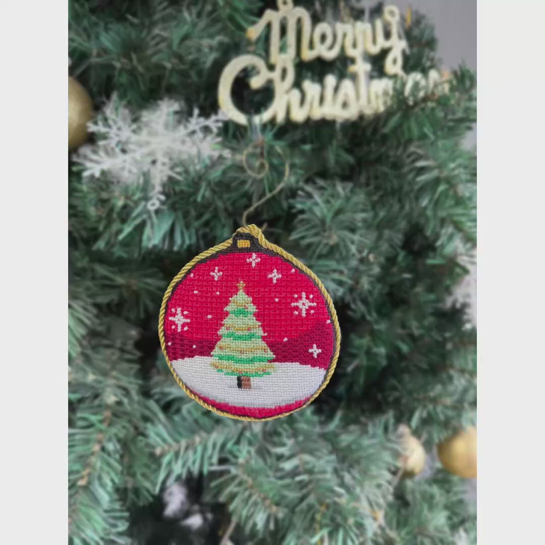 Holiday Ornament Stitch & Self-Finishing Kit