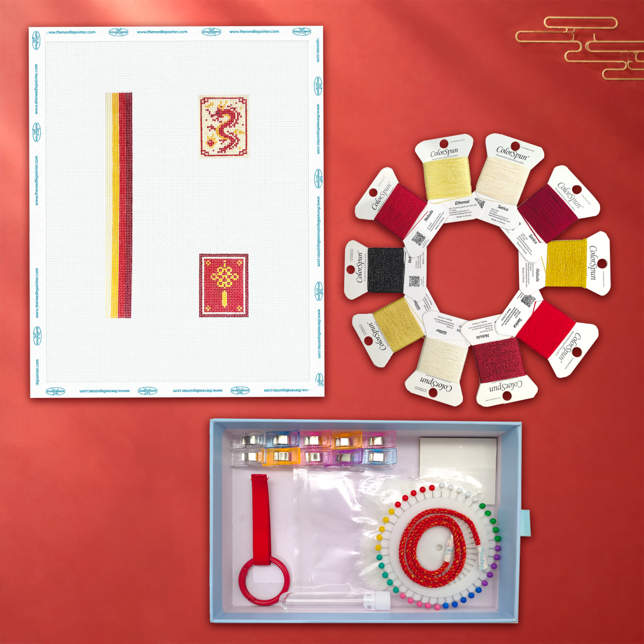 Mahjong Moments Collection #4 – Red Dragon Keychain Kit